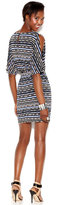 Thumbnail for your product : Jessica Simpson Split-Sleeve Tribal-Print Blouson Dress