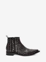 Thumbnail for your product : Alexander McQueen Braided Chain Ankle Boot