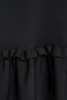 Thumbnail for your product : A.L.C. Klimer Ruffle-trimmed Stretch-ponte Mini Dress