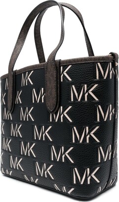 Michael Michael Kors - monogram-pattern large tote bag - women - Calf Leather - One Size - Neutrals