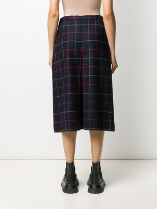 Burberry Pre-Owned 1980s checked A-line skirt
