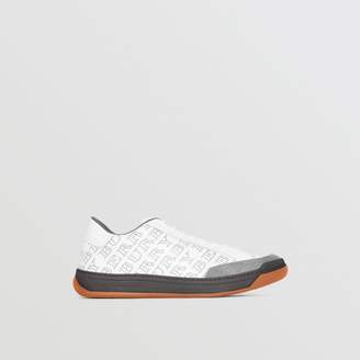 Burberry Perforated Logo Leather Sneakers