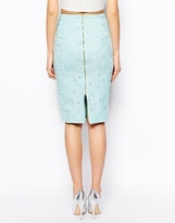 Thumbnail for your product : Warehouse Lace Pencil Skirt