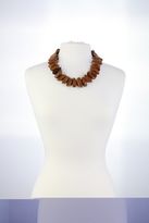 Thumbnail for your product : Kenneth Jay Lane Dark Wood Large Beads Gold Necklace
