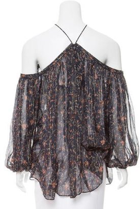 Zimmermann Off-The-Shoulder Silk Blouse w/ Tags