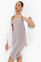 Thumbnail for your product : boohoo Strappy 3/4 Unitard