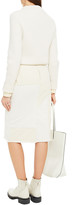 Thumbnail for your product : Alexander McQueen Frayed Paneled Denim Skirt