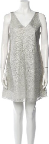 Julien David V-Neck Mini Dress