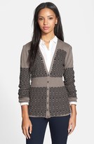 Thumbnail for your product : Nic+Zoe Block Pattern V-Neck Cardigan