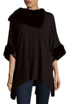 Thumbnail for your product : Saks Fifth Avenue BLACK Faux Fur-Trimmed Asymmetrical Top