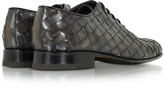 Thumbnail for your product : Forzieri Italian Handcrafted Cinder Woven Leather Oxford Shoe