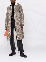 Thumbnail for your product : R 13 Leopard Print Coat
