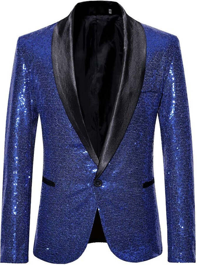 white sequin jacket mens