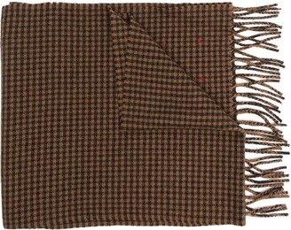 Destin Wool-Blend Check-Pattern Scarf