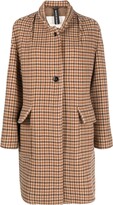 Freddie check-pattern wool coat 