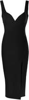 Thumbnail for your product : boohoo Structured Bust Split Detail Midi Dress