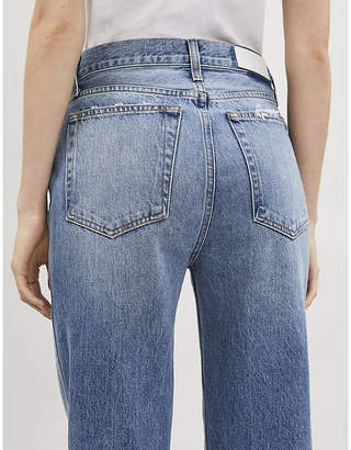 RE/DONE Ripped high-rise straight jeans