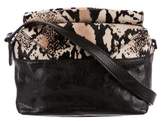 Thumbnail for your product : Derek Lam 10 Crosby Ponyhair-Trimmed Crossbody Bag