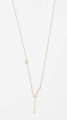 Lulu Frost 14k Gold Aries Necklace with White Diamonds