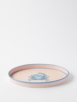 Thumbnail for your product : LES OTTOMANS Crab Hand-painted Iron Tray