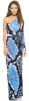 Thumbnail for your product : Diane von Furstenberg One Shoulder Maxi Wrap Dress