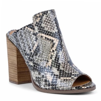 report tisha block heel mule