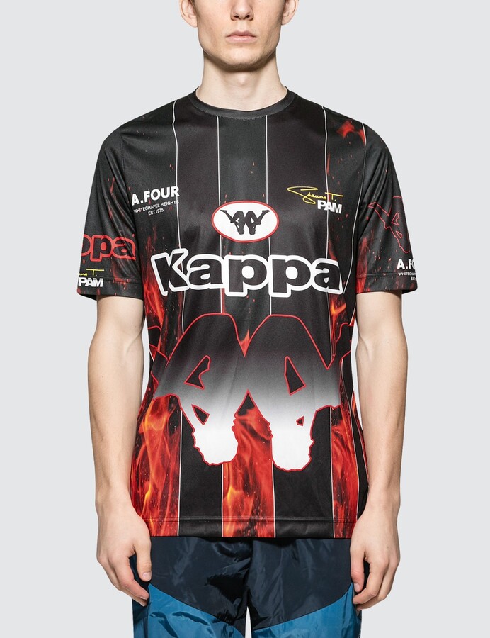 Perks And Mini P.A.M. x A.Four Labs x Kappa Sublimation Football Shirt -  ShopStyle