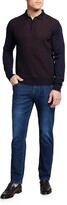 Thumbnail for your product : Stefano Ricci Men's Medium-Wash Jeans w/ Eagle Patch