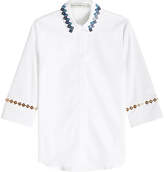 Mary Katrantzou Rita Embellished Cotton Shirt
