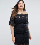 Thumbnail for your product : Paper Dolls Plus All Over Lace Bardot Dress