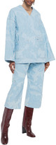 Thumbnail for your product : Acne Studios Cropped Embroidered Mid-rise Wide-leg Jeans