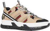 Thumbnail for your product : Burberry Union Low Mixed Platform Sneakers