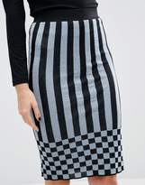 Thumbnail for your product : House of Holland Knitted Stripe Skirt