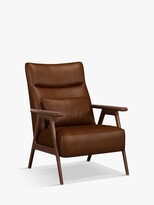Thumbnail for your product : John Lewis & Partners Hendricks High Back Leather Accent Chair