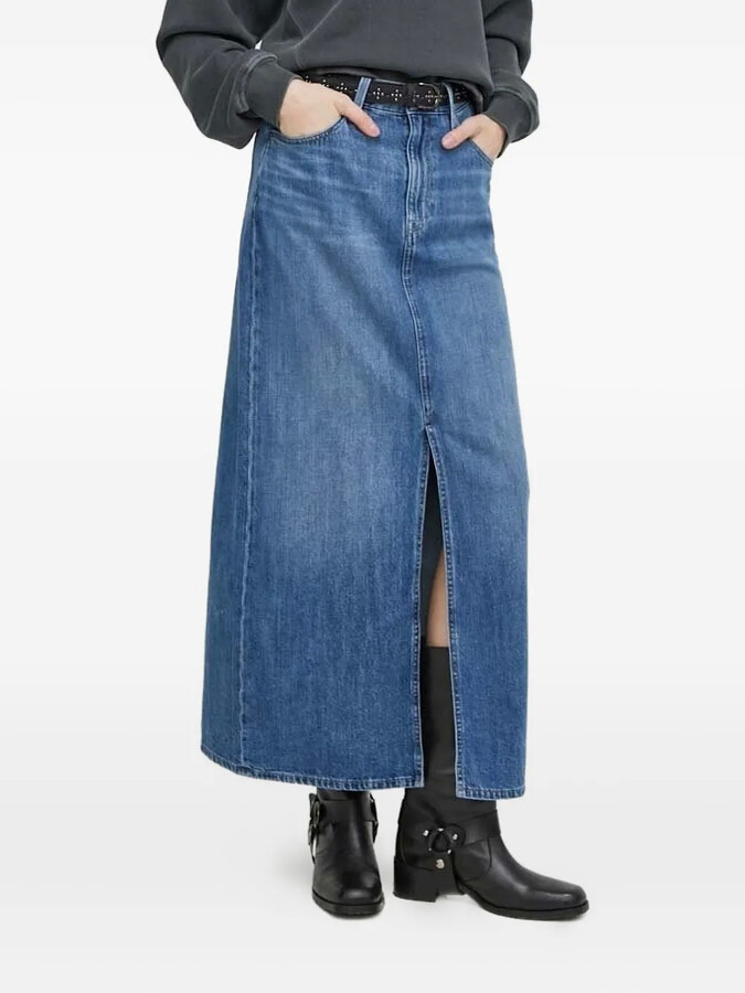 Viktoria maxi denim skirt