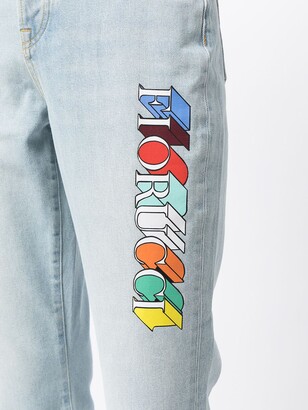 Fiorucci Brooke logo-print jeans