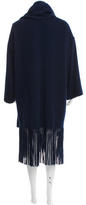 Thumbnail for your product : Ferragamo Cashmere Fringe-Trimmed Cardigan