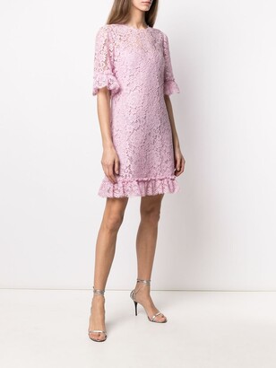 Dolce & Gabbana Floral Lace Mini Dress