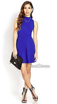 Thumbnail for your product : Forever 21 New Retro Skater Fit And Flare Dress Classic Royal Blue Free Shipping