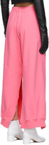 Thumbnail for your product : MM6 MAISON MARGIELA Pink Slit Lounge Pants