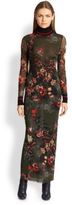 Thumbnail for your product : Jean Paul Gaultier Floral Tulle Turtleneck Dress