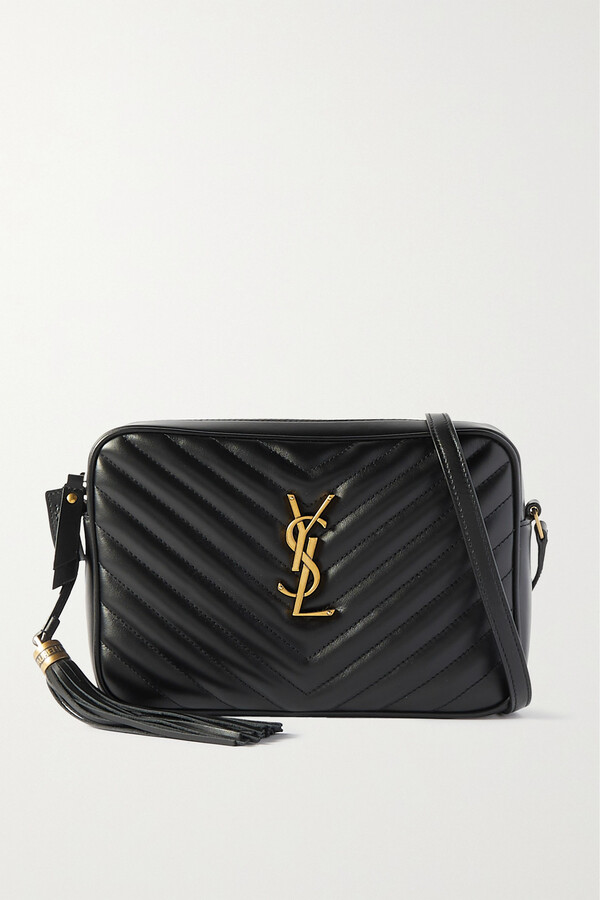 Saint Laurent Lou Medium Quilted Leather Shoulder Bag Black ShopStyle