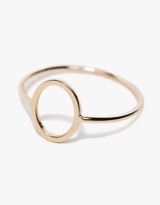 Thumbnail for your product : Open Oval Ring in 9K Gold