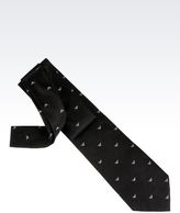 Thumbnail for your product : Emporio Armani Silk Tie With Logo Pattern