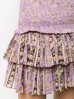 Thumbnail for your product : Etoile Isabel Marant Pleated Floral Mini Skirt