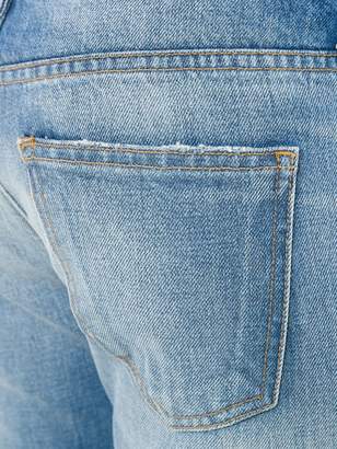 Current/Elliott distressed straight jeans