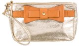Thumbnail for your product : Tory Burch Metallic Wristlet Clutch
