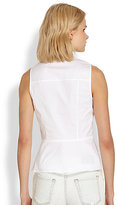 Thumbnail for your product : Theory Etia Luxe Flared-Waist Top