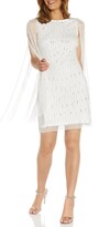 Thumbnail for your product : Adrianna Papell Beaded Cocktail Cape Dress