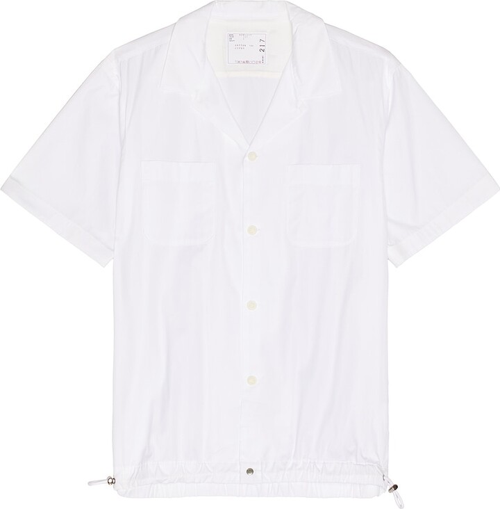 Sacai Cotton Poplin Shirt in White